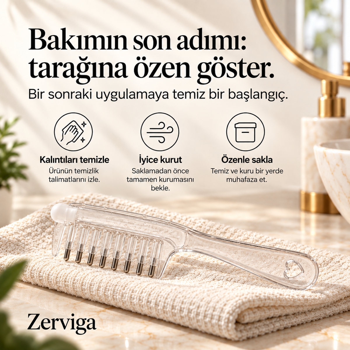 Zerviga Kök Serum Tarağı