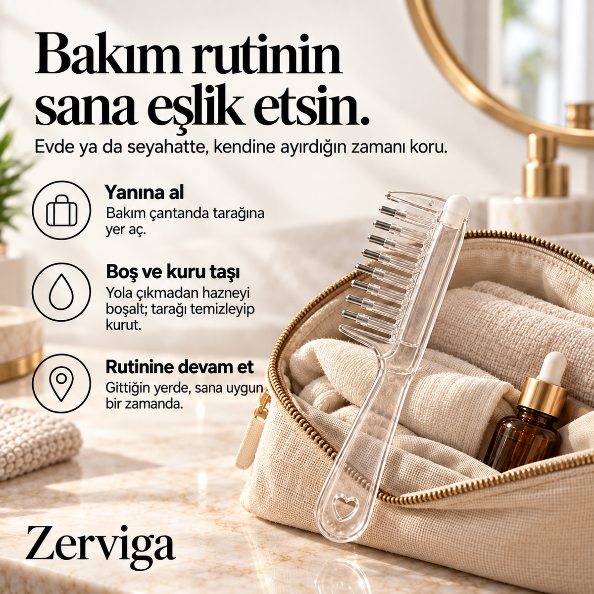 Zerviga Kök Serum Tarağı